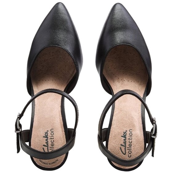 Clarks Kataleyna Cora Kitten Heel Pumps Black Size 7.5 - Picture 3 of 11